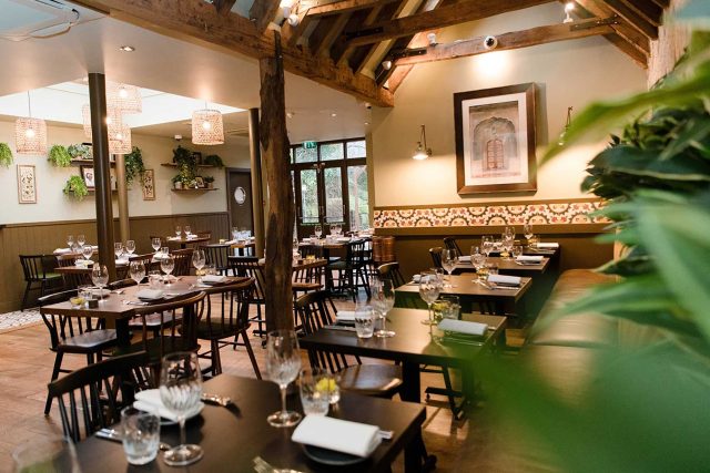 Exquisite fine dining Indian cuisine at Riwaz restaurant in Beaconsfield.